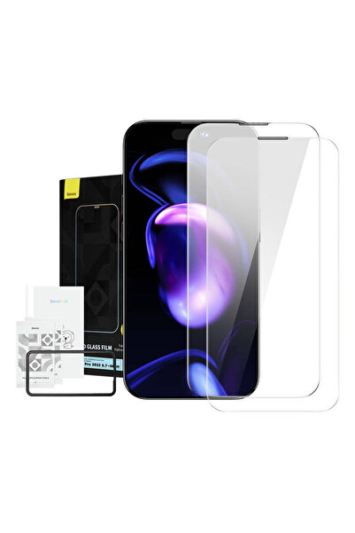 Baseus 0.3mm Crystal Tempered Glass with Anti-Dust Coating for iPhone 14 Pro Max (2 pcs)