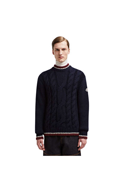 Moncler Möncler Men's Navy Blue Knitted Sweater Mnclr8647