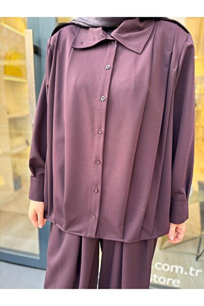 QOOQ STORE 26Fw215 Pile Detail Women's Jacket Plum