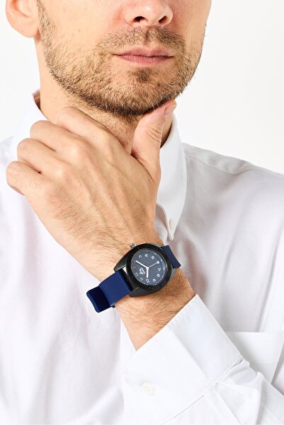 RBX Men P4393-24094021Silicon Strap Quartz Watch 35 mm, Navy