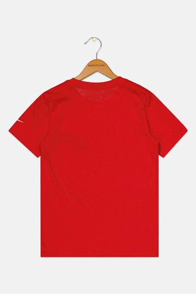 Nike 3Brand by Russell Wilson Kids Boy Sportswear Fit Brand Logo Training T-Shirt, Red