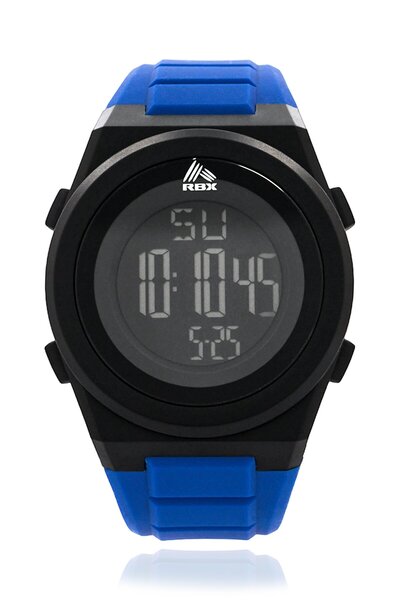 RBX Men P4391-23053481 Silicon Strap Digital Watch 40 mm, Blue