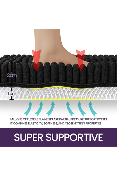 OEM Soft, non-slip, washable shower mat, black 50x80 cm