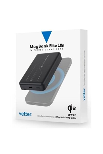 Vetter Acumulator extern MagBank Elite 10s, Qi2, negru, 10000mAh