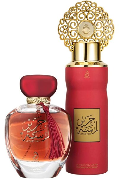 Arabiyat مجموعة هدايا عطر لامسات الهارير للجنسين، ماء عطر، 100 مل + مزيل عرق،...