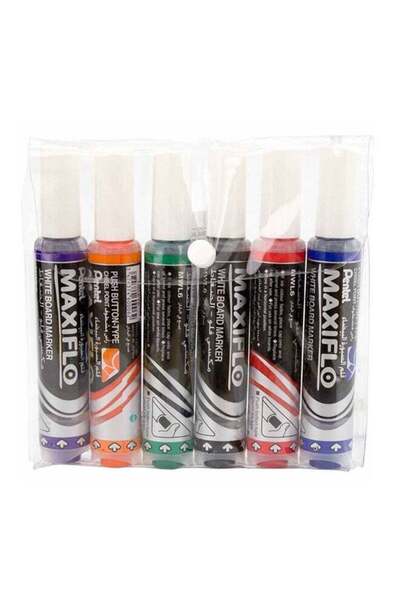 Pentel Maxiflo Whiteboard Markers – 6-Pack Multicolor