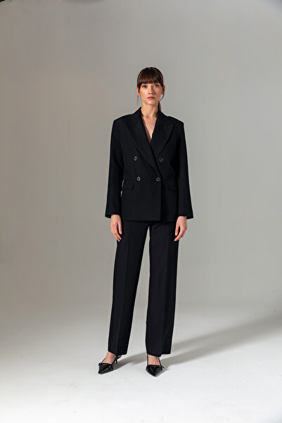 Berr-ın Класичні брюки з високою талією, чорні