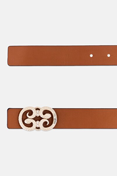 Cavalli Class Women Reversible Fashion Leather Belt, Multicolor