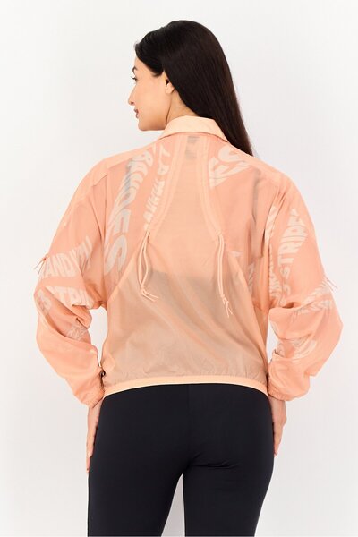 adidas Women Sportswear Fit Long Sleeve Training Jacket, Coral