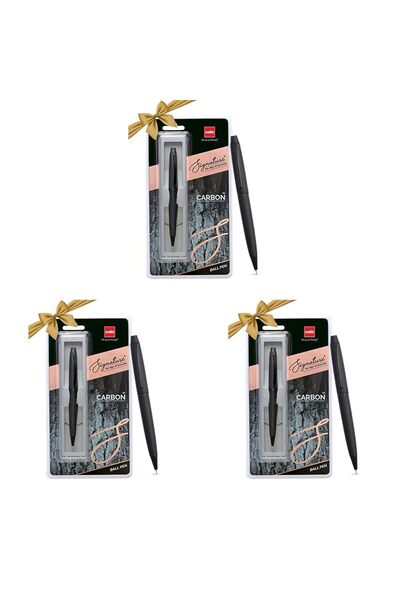 CELLO Signature Carbon Ball Pen – Premium Blue Ink Gift Pen, Valentine Edition