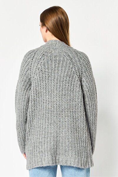 For The Republic Women Knitted Cardigan, Dark Grey