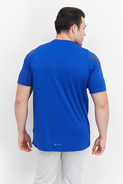 adidas Men Sportswear Fit Short Sleeve Training T Shirt, Dark Blue