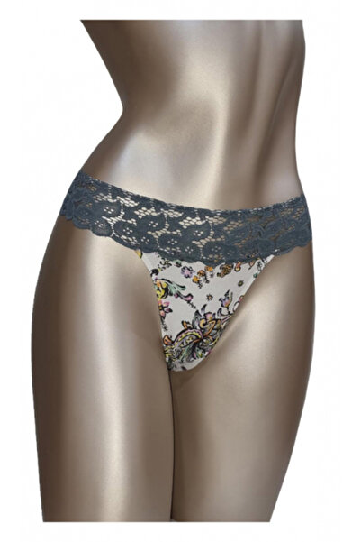 Ioana boutique White, Green and Blue Thong Panty