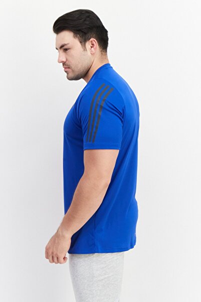 adidas Men Sportswear Fit Short Sleeve Training T Shirt, Dark Blue