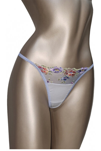 Ioana boutique Sky blue lace thong