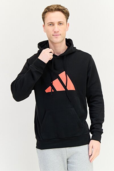 adidas Men Sportswear Fit Long Sleeve Outdoor Hoodie, Black