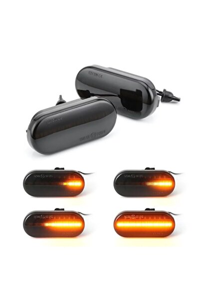 BZRSH Promo pack: 2 dynamic wing signal lights for VW/SEAT/SKODA/FORD + 2 Radus T10 W5W Canbus LED 6000K
