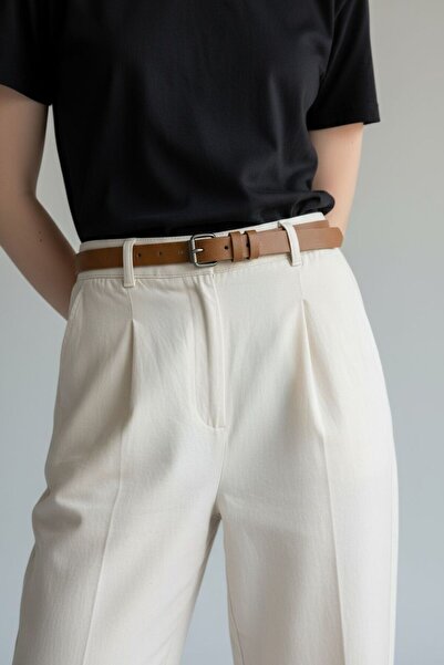 Kemerix Women's Reel Buckle Thin Basic 3-Piece Set Belt