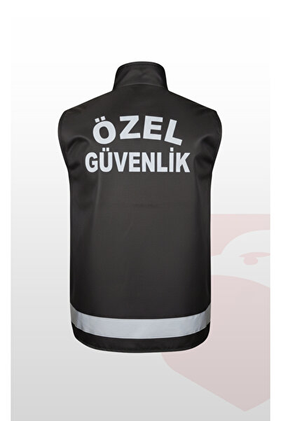 Yiğit Yeni Tip Kadın Erkek Özel Güvenlik Yeleği Reflektörlü Armalı Siyah – Su Geçirmez Kumaş, Kışlık ve Ya