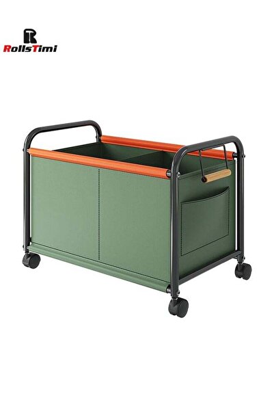 Generic صندوق تخزين ألعاب الأطفال من رولز تيمي مع عجلات 360 درجة، صندوق ألعاب...