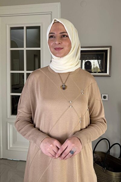 Rabia Şamlı Melda Knitwear Tunic Beige