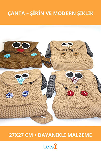 Letsii حقيبة نسائية عصرية لطيفة ومتينة مقاس 27x27 سم