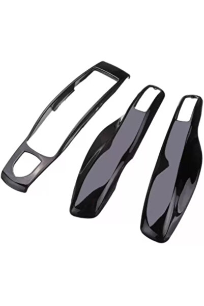 Vtk Glossy black protective key cover for Porsche Cayenne Panamera Boxster Macan 911