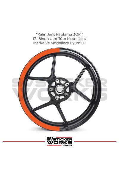ARONA Motosiklet Jant Şeridi Jant Sticker Yarım Kaplama Daire 17-18 inch Jant Motor Uyumlu
