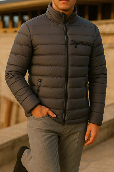 comstar Men's Winter Comfort Trend Casual Smoked Puffer Jacket