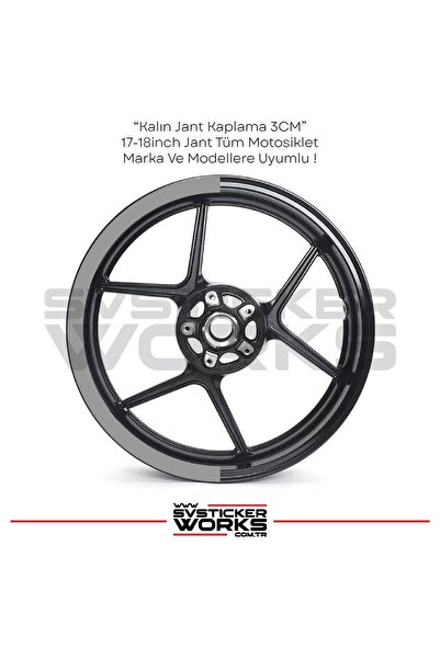 ARONA Motosiklet Jant Şeridi Jant Sticker Yarım Kaplama Daire 17-18 inch Jant...