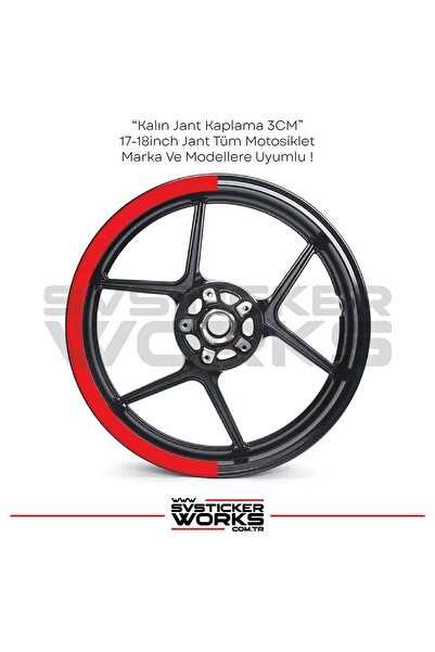 ARONA Motosiklet Jant Şeridi Jant Sticker Yarım Kaplama Daire 17-18 inch Jant Motor Uyumlu