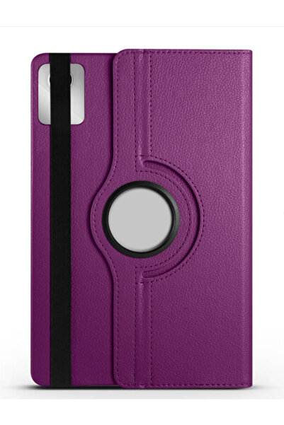 Fuchsia Lenovo M11 Tb-330Fu Compatible Stand 360 ° Horizontal Vertical Rotatable Leather Tablet Case