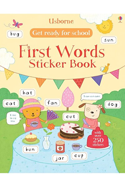 Usborne Publishing Ltd Get Ready for School First Words Sticker Book