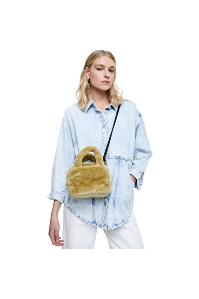 PARFOIS Suni Kürk Çapraz Askılı Çanta