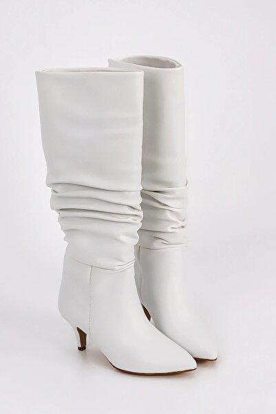 kajal ayakkabı SLÇ 107 Тонкі черевики на низькому каблуці з манжетою