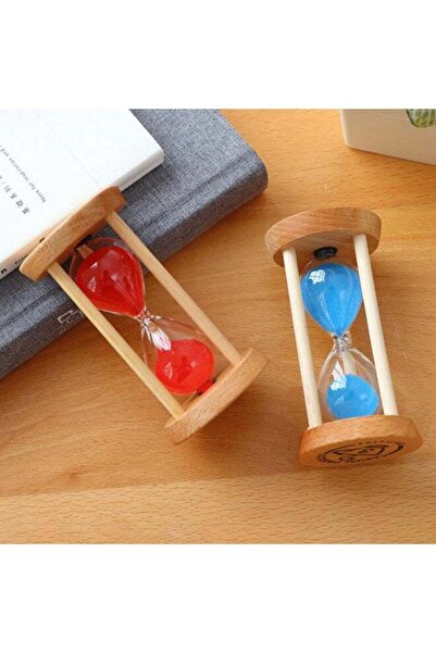 Generic Hourglass Sand Timer Yellow/Beige 9x4.7cm