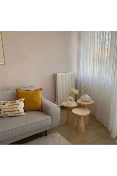 Decoroys Doğal Ahşap Ham Gürgen Mantar Sehpa