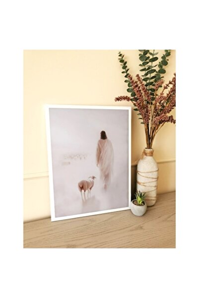 OEM Pictură ilustrativă creștină inspirată de Matei 18:12 ISUS și oaia pierdu...