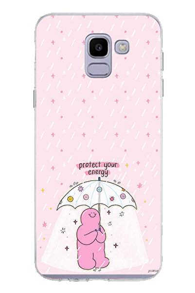 TechTree Printed Silicone Case with Protect Your Energy Design Compatible with Samsung Galaxy J6