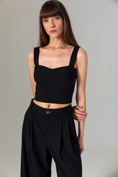 Berr-ın Çizgili Bralet Siyah