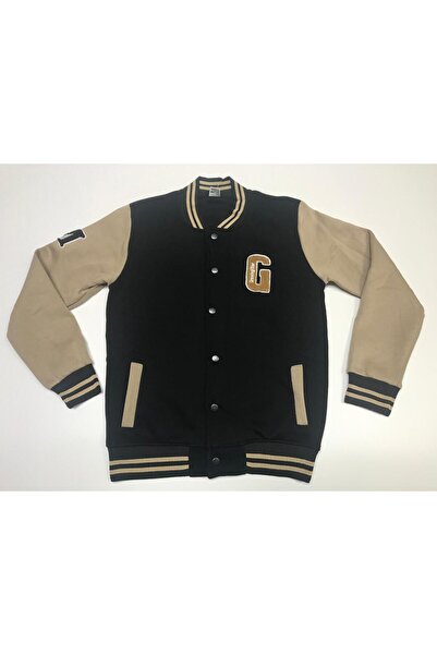 Baby Slon Kids Clup Kışlık 3 iplik nakışlı cepli unisex kolej ceket sweatshir...