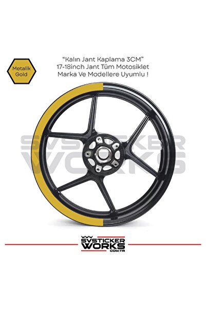 ARONA Motosiklet Jant Şeridi Jant Sticker Yarım Kaplama Daire 17-18 inch Jant...