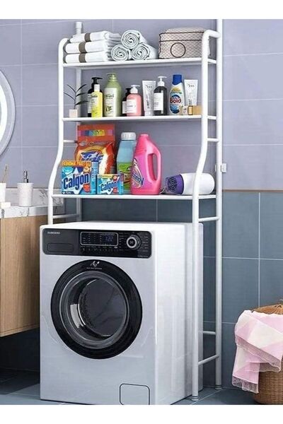 Generic منظم تخزين ثلاثي الأرفف فوق المرحاض، يوفر مساحة للحمام، حامل زاوية لل...