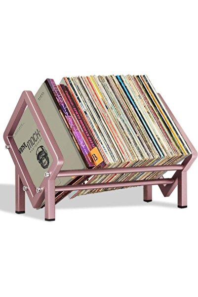 Generic Arabest Stainless Steel Desk Bookshelf, Tilting Bookcase for Book Lovers and Record Keepers ,Vinyl