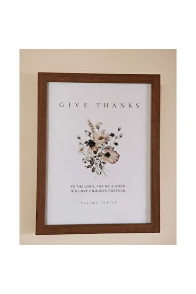 OEM Pictură de toamnă cu mesaj creștin Psalmul 118:29, 45 x 35 cm, Englezesc,...