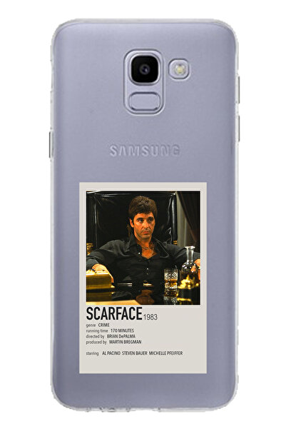 TechTree حافظة سيليكون متوافقة مع هاتف سامسونج جالاكسي J6 بتصميم ملصق صغير من...