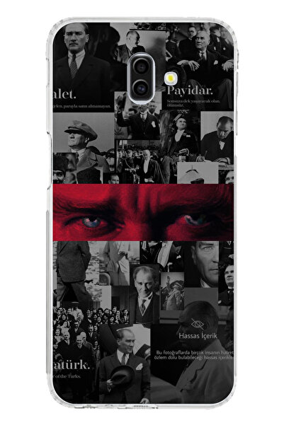 TechTree حافظة سيليكون متوافقة مع هاتف سامسونج جالاكسي J6 بلس بتصميم عيون أتا...