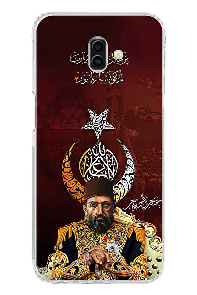 TechTree حافظة سيليكون متوافقة مع هاتف سامسونج جالاكسي J6 بلس من عبد الحميد حان مطبوع