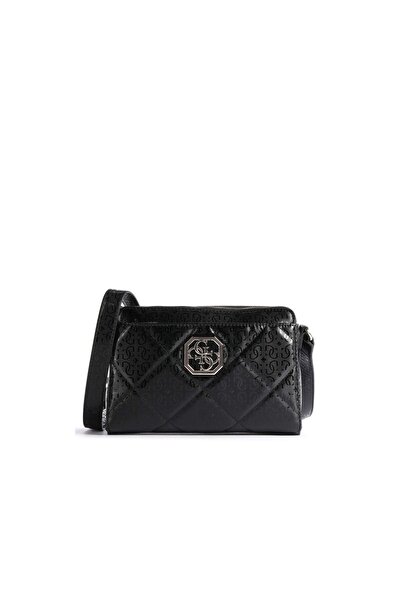 Guess , Dilla, Geantă crossbody din material textil, Neagră, Mini, Pentru femei