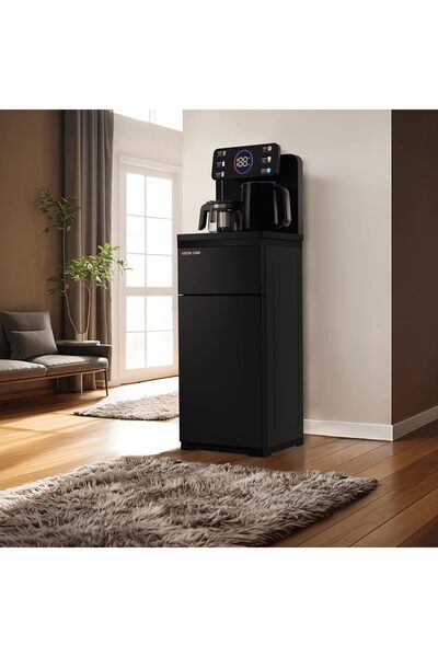 Green Lion ماكينة صنع الشاي الذكية بموزع المياه - أسود